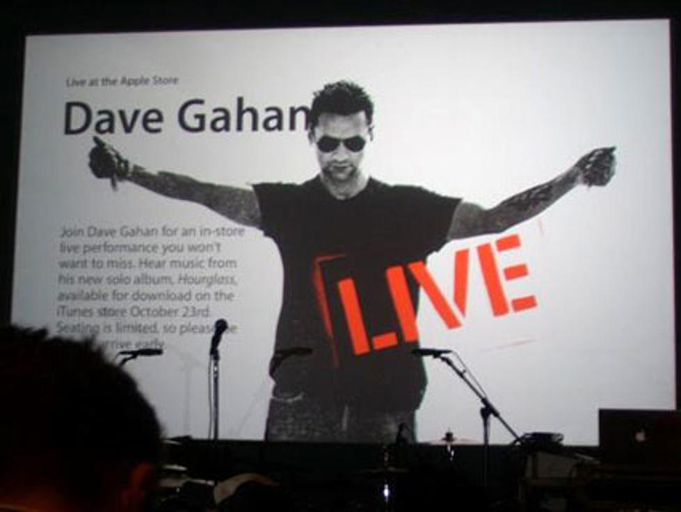 Dave Gahan played the Apple Store, stream his album