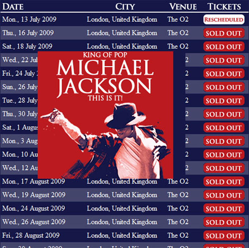 &#8216;Fortune At Stake On Michael Jackson London Concerts&#8217;