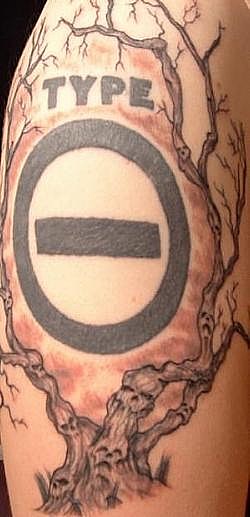 My new Tattoo a tribute to Type O Negative RIP Pete Steele  Negative  tattoo Tattoos Type o negative