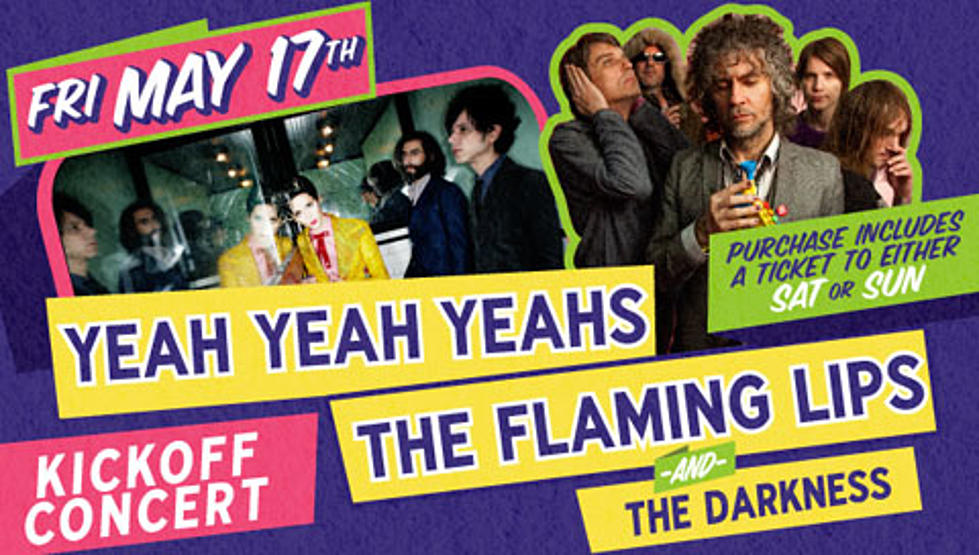 Yeah Yeah Yeahs, The Flaming Lips and The Darkness playing GoogaMooga kickoff show in Prospect Park