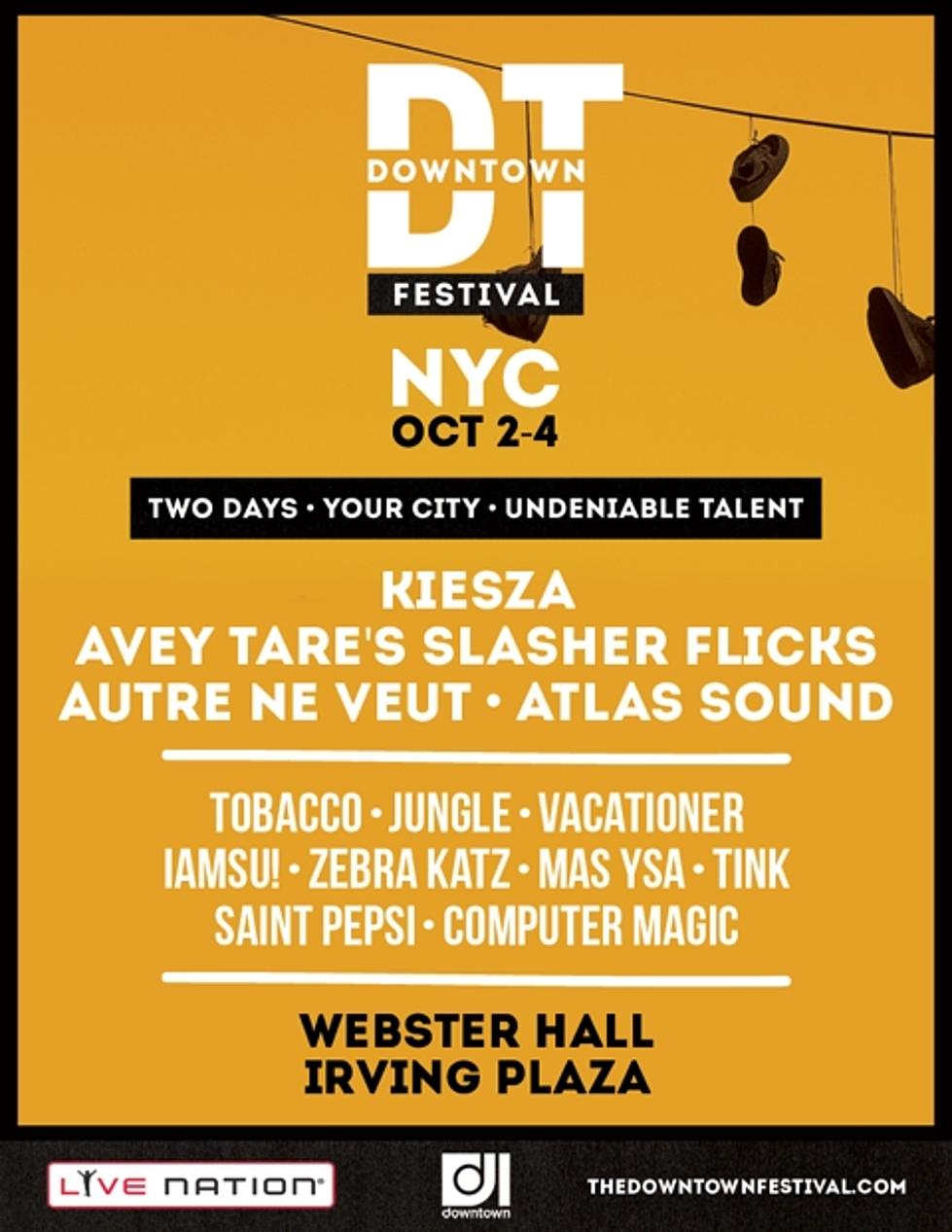 Downtown Festival doing 5 cities; NYC returning w/ Kiesza, Atlas Sound, Autre Ne Veut, Zebra Katz, Avey Tare, more