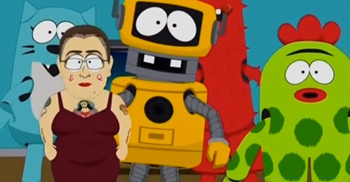 Sinead O'Connor on tour, spoofed with Miley Cyrus (and Yo Gabba Gabba) on South  Park