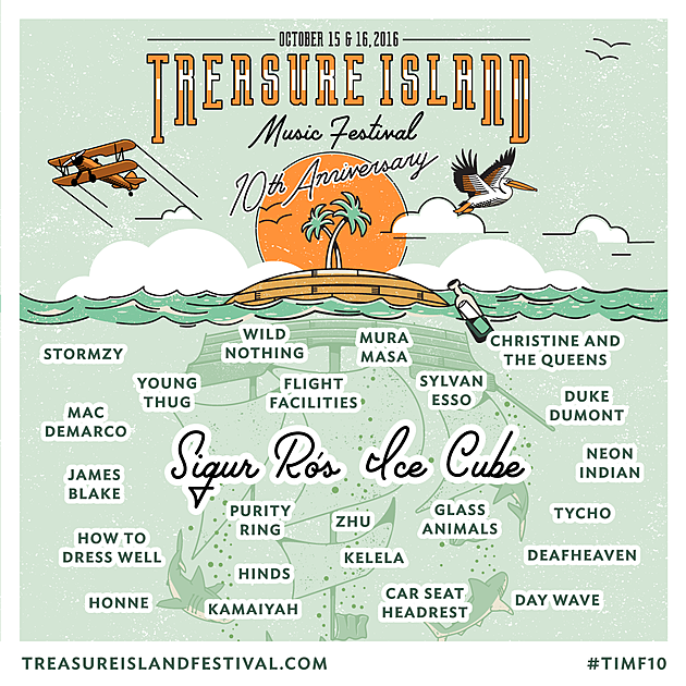 Treasure Island Music Fest 16 Lineup Tickets