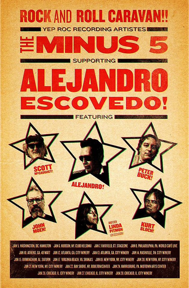 The Minus 5 (R.E.M, Young Fresh Fellows) touring with Alejandro Escovedo