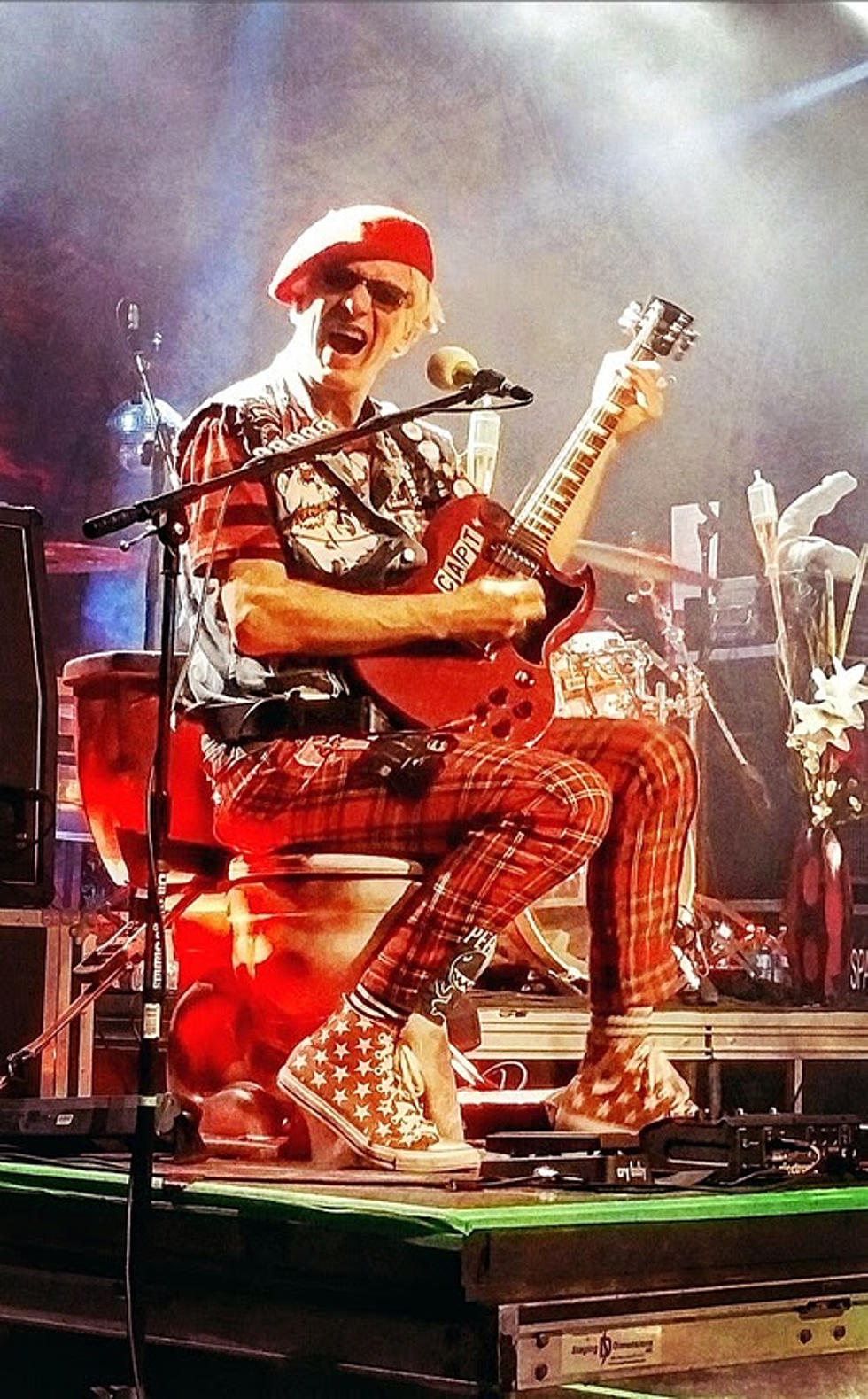 The Damned are back on tour with recovering Captain Sensible on a throne (video/setlist from Asbury Park)