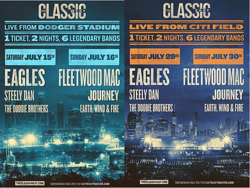 Classics East &#038; West single day tix on sale; Vince Gill &#038; Deacon Frey playing w/ Eagles
