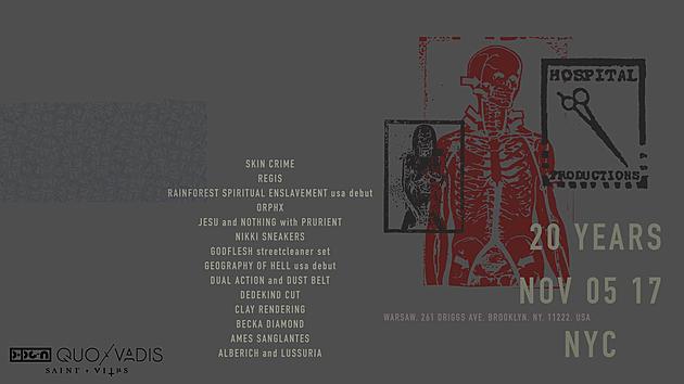 Godflesh, Jesu, Nothing and more playing Hospital Productions 20th Anniversary (tix on sale)
