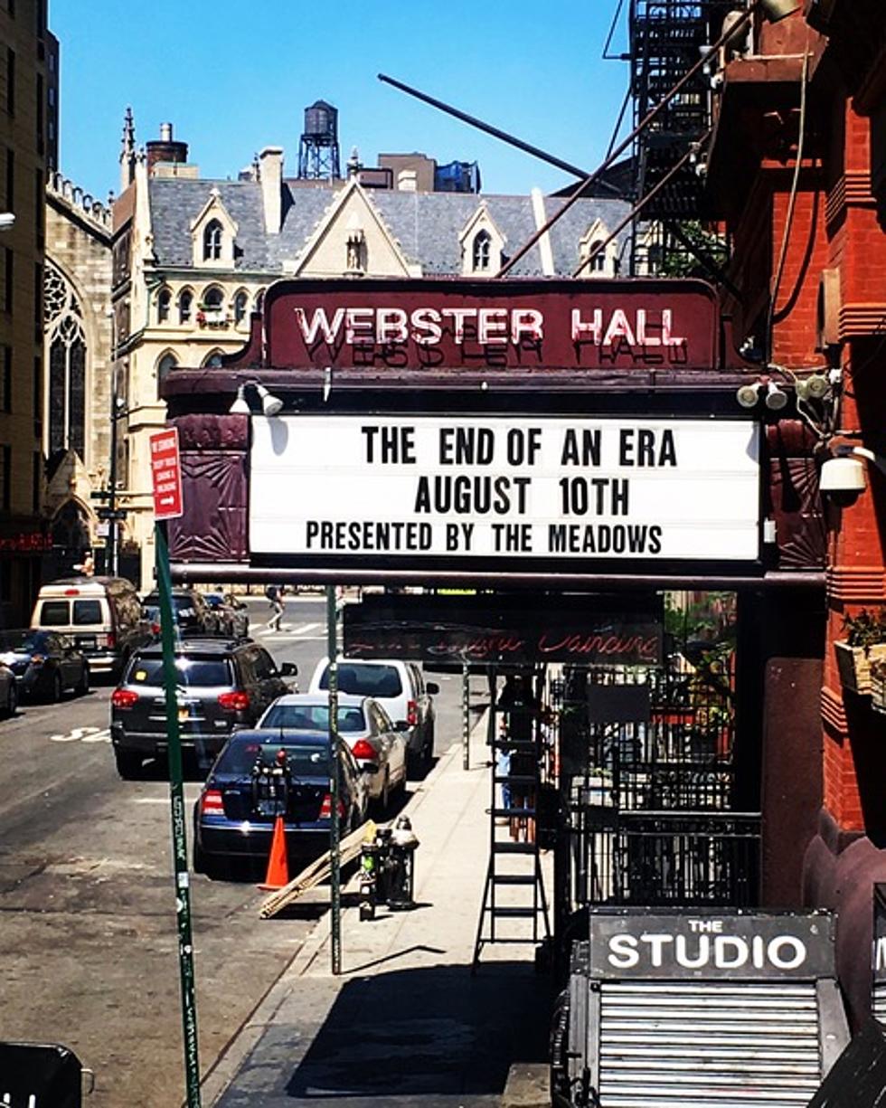 Webster Hall, which closes this month, announces &#8220;The End of an Era&#8221; final show