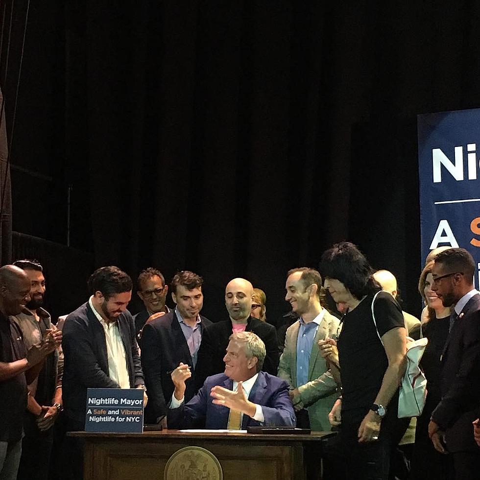 Mayor de Blasio signed NYC Office of Nightlife bill at House of Yes