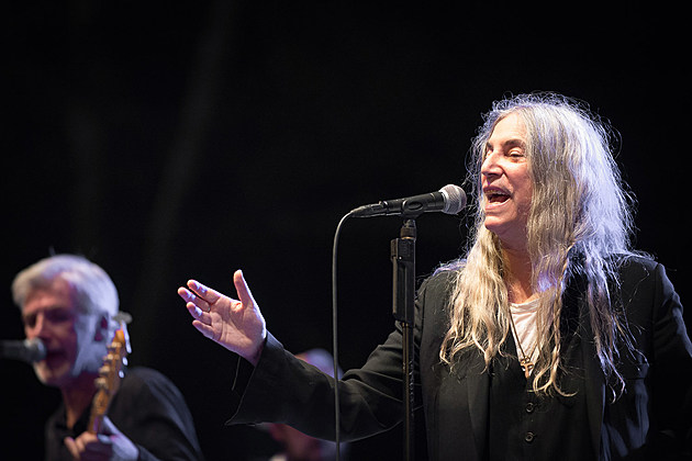 Patti Smith performing at Sam Shephard book release at a church in Brooklyn