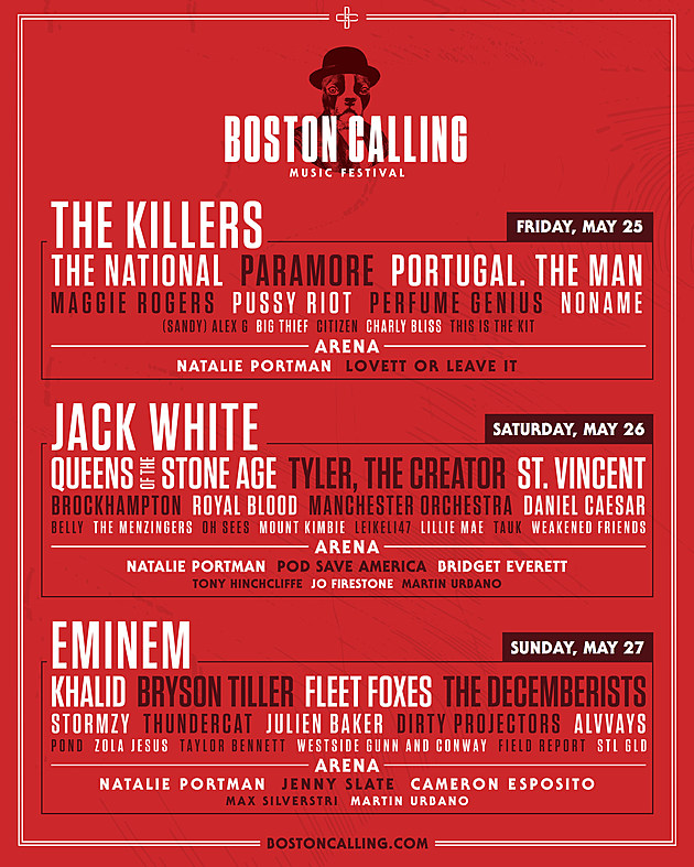 Boston Calling 2018 day-by-day lineups