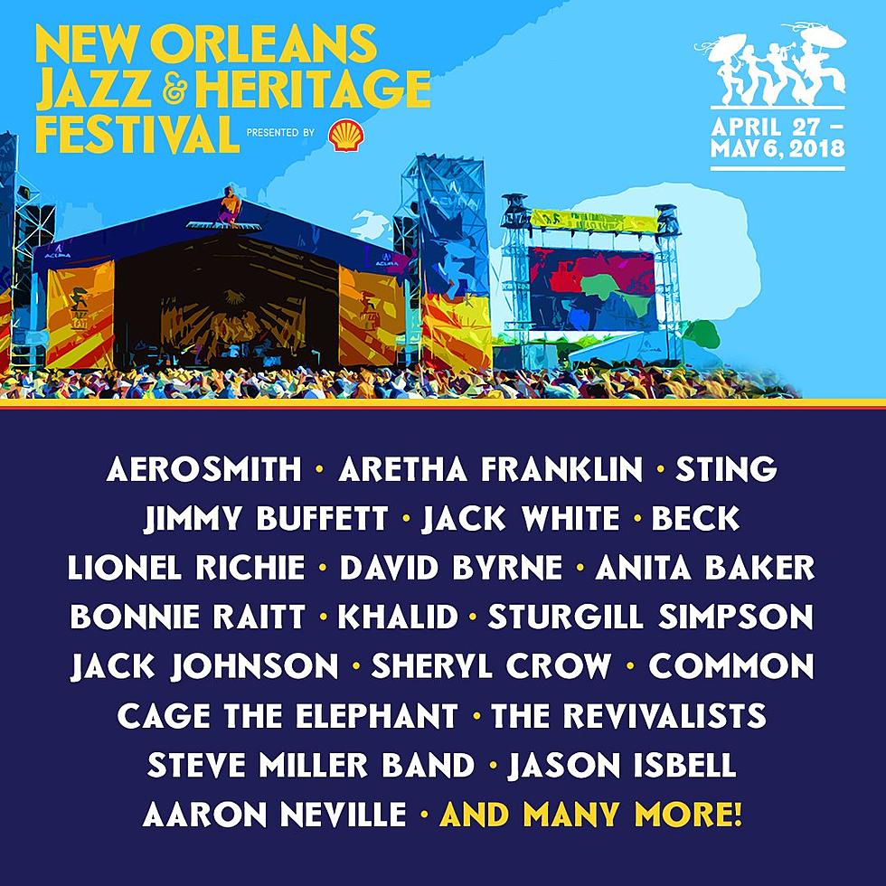 New Orleans Jazz Fest 2018 lineup (Aretha Franklin, Jack White, Beck, David Byrne, more)