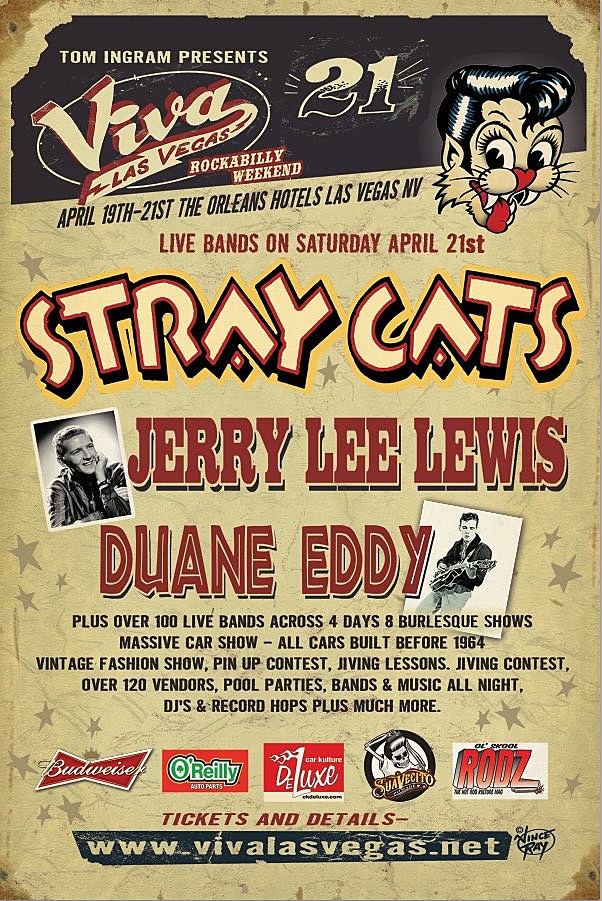 Stray Cats reuniting for Rockabilly fest; Slim Jim Phantom touring w/ The  Damned