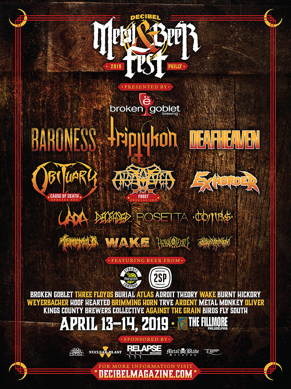Triptykon played Celtic Frost in LA, added to Decibel Fest Philly (Uada &#038; Tombs too)