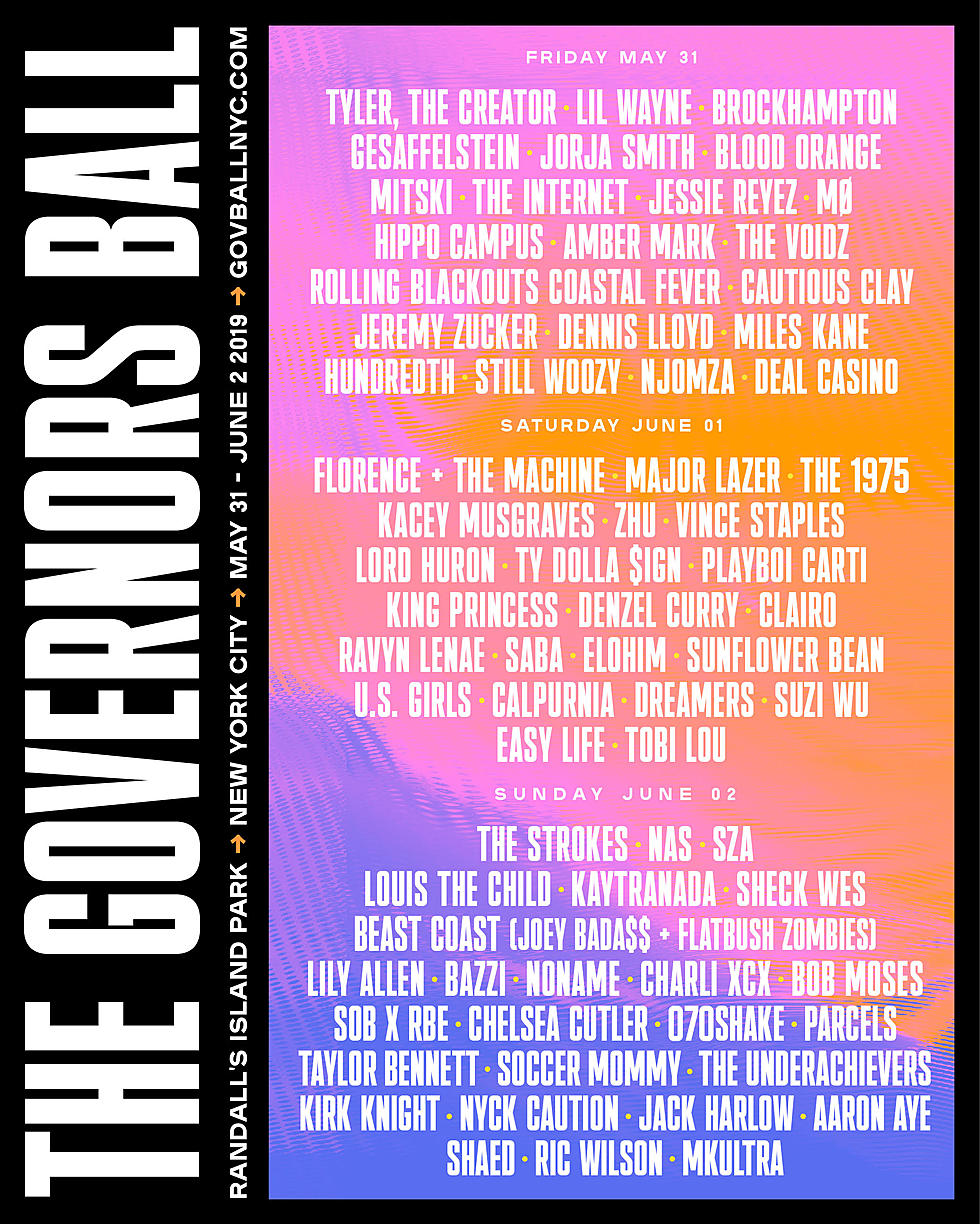 Governors Ball 2019 single-day tickets on sale