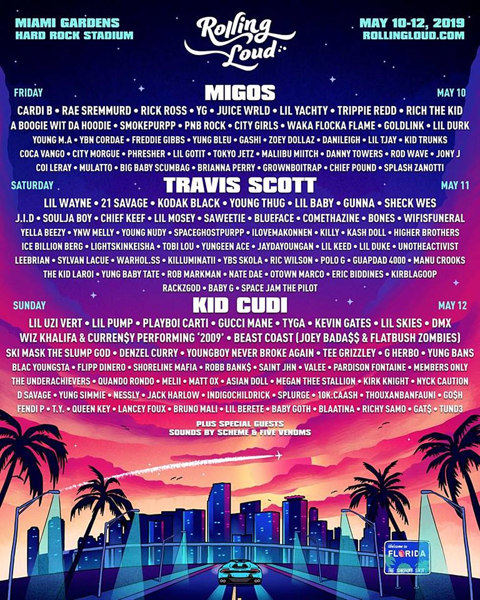 Rolling Loud Miami 2019 lineup (Migos, Travis Scott, Kid Cudi, Cardi B, more)