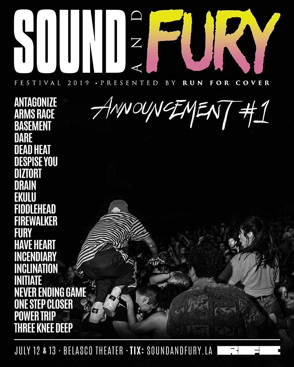 Sound & Fury 2019 lineup (Have Heart, Power Trip, Fury, Basement, more)
