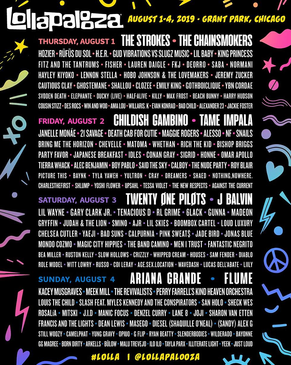 Lollapalooza 2019 day-by-day lineups &#038; single-day tickets