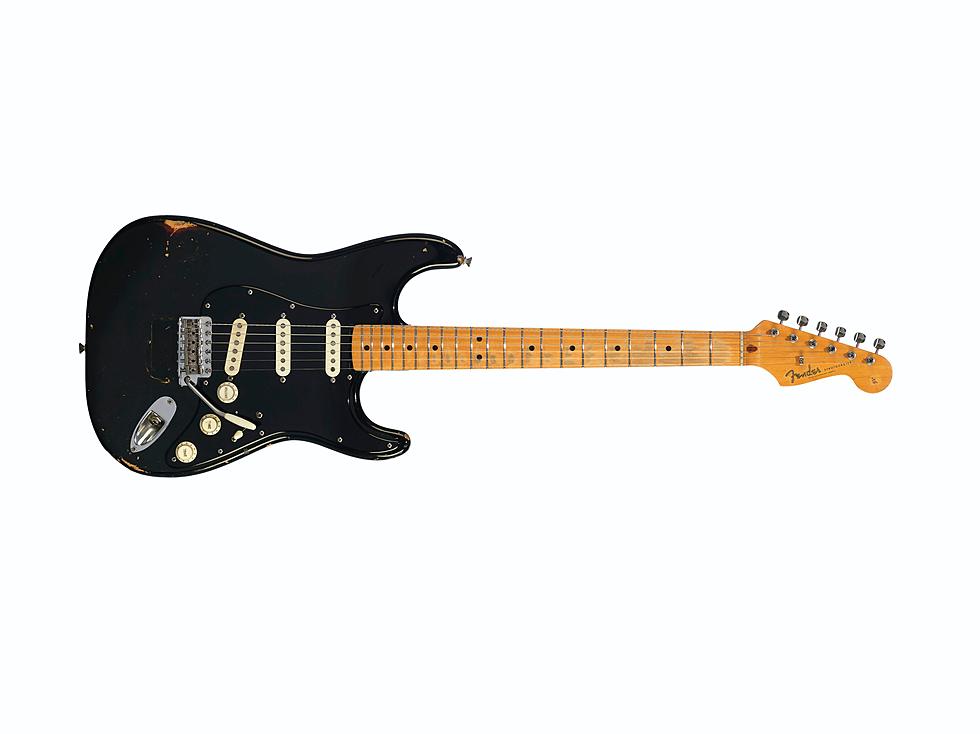 David Gilmour's guitars selling for millions, breaking records at charity  auction