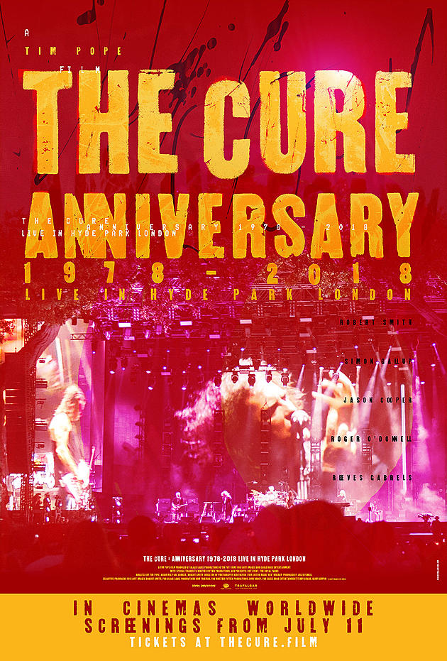 The Cure concert film of 40th anniversary in Hyde Park coming to theaters in July