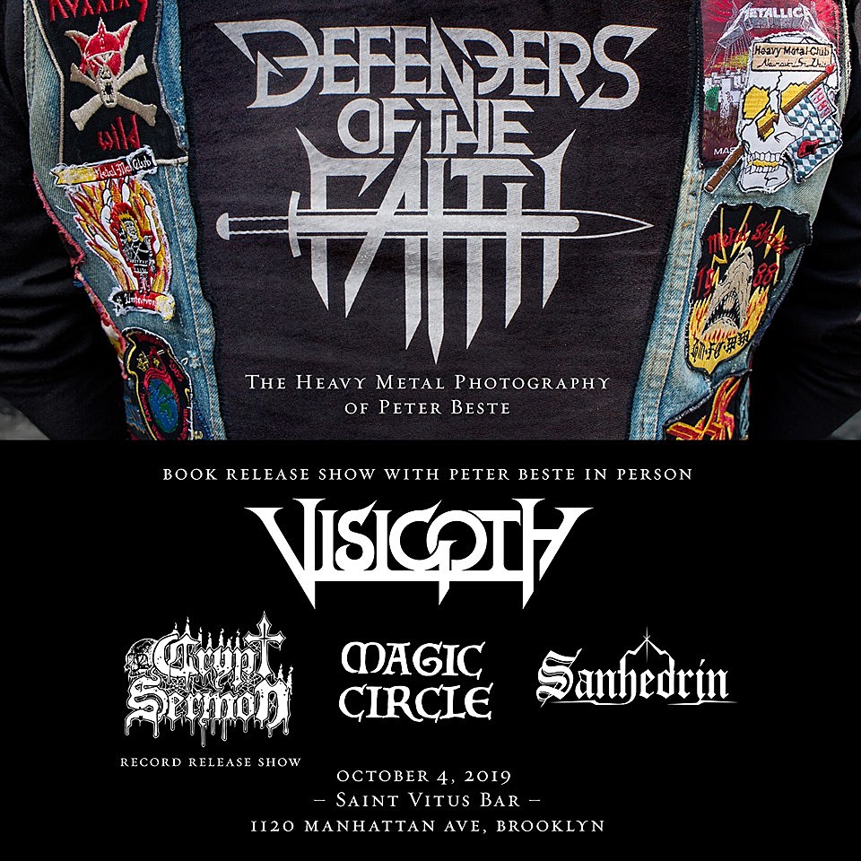 Crypt Sermon playing shows; one in NYC w/ Visigoth also celebrates new  photo book