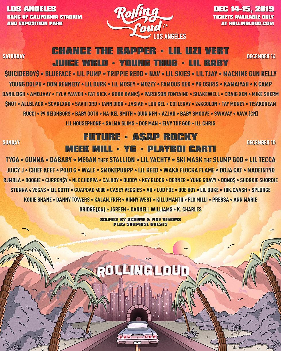 Rolling Loud Los Angeles 2019 lineup (Chance, Lil Uzi Vert, Future, A$AP Rocky, more)