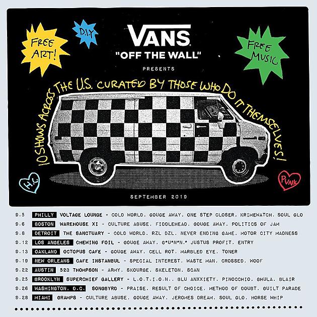 Vans 'The Spirit of DIY' punk events happening around the U.S. this month
