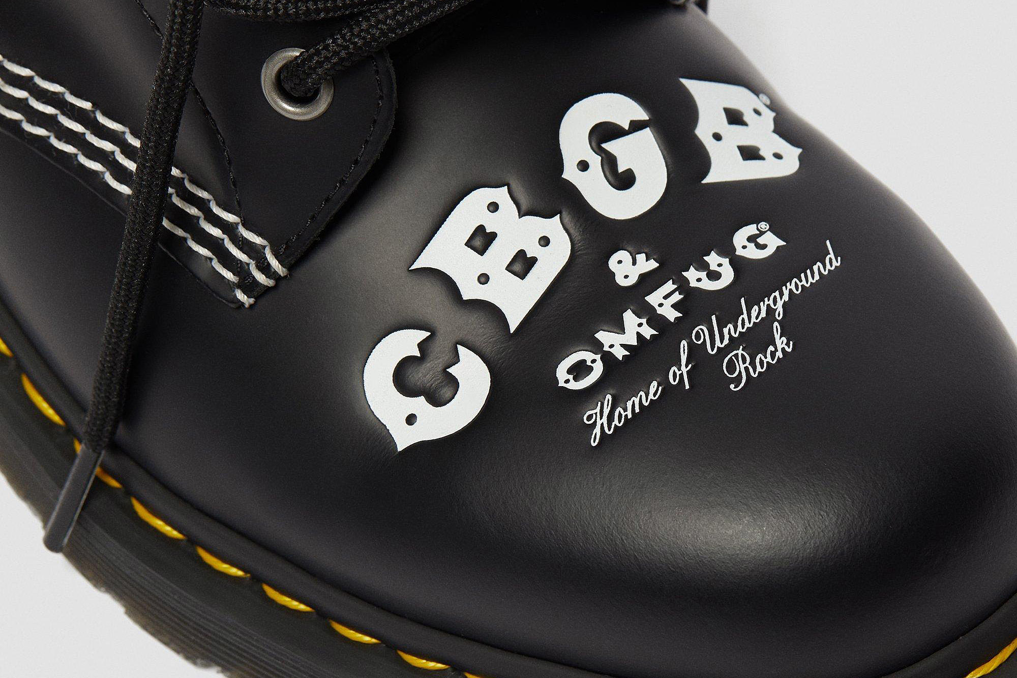 Dr. Marten made CBGB-themed boots