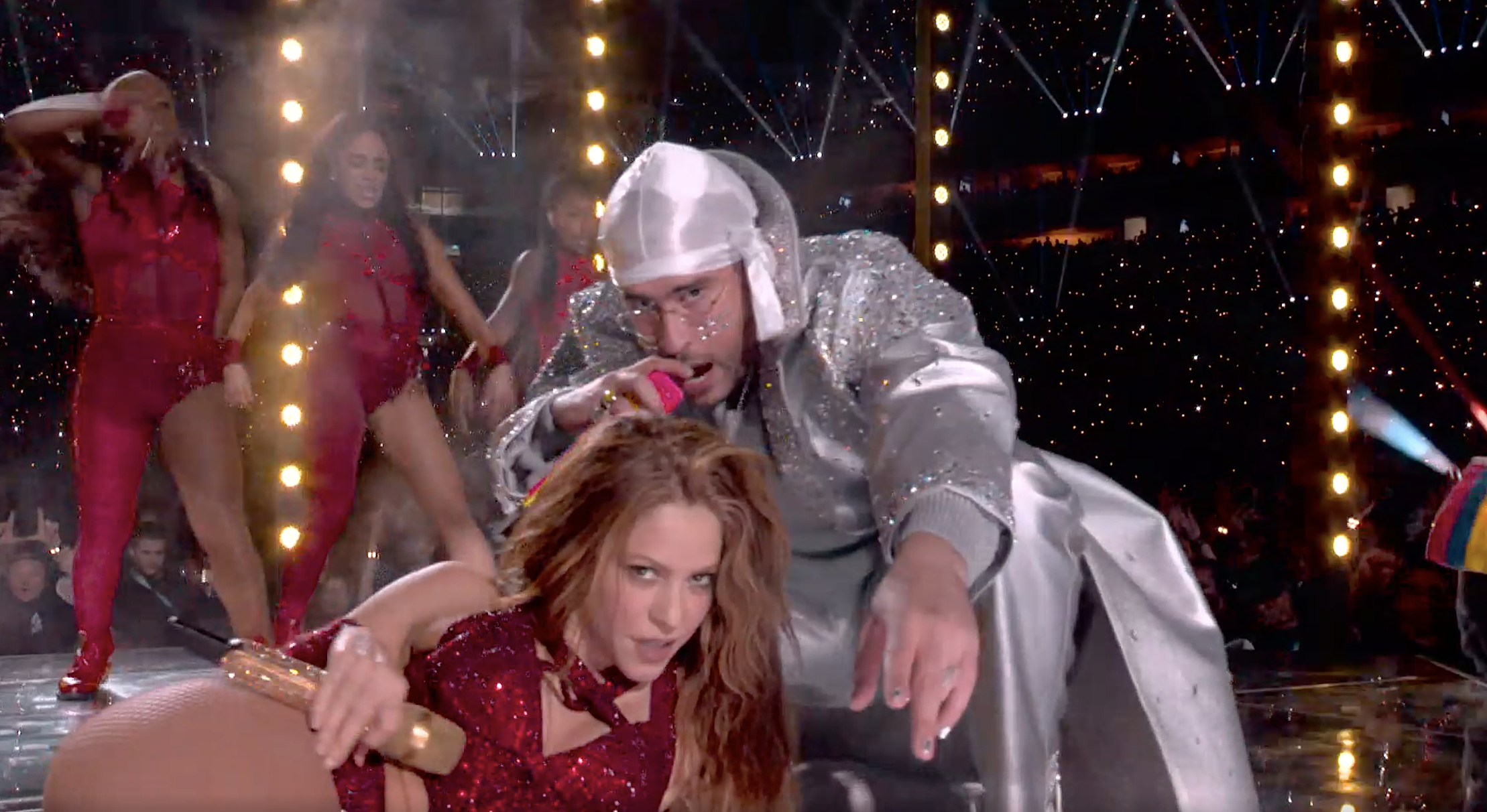 watch Shakira, Jennifer Lopez, Bad Bunny & J Balvin play the Super Bowl  Halftime Show