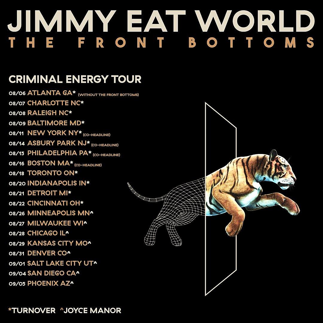 Jimmy Eat World Front Bottoms Tour On Presale Password Here