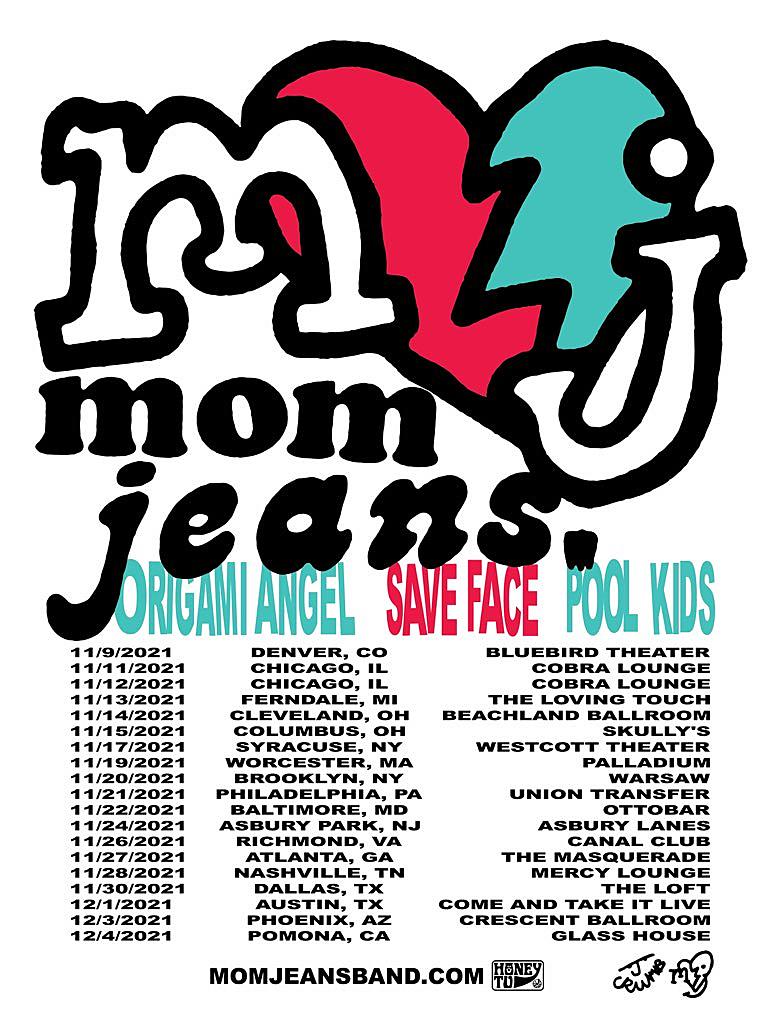 Mom Jeans, Origami Angel, Save Face & Pool Kids announce 2021 fall tour