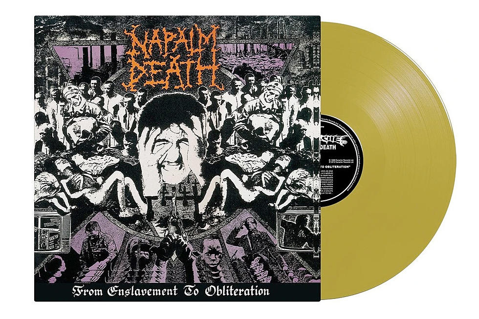 Napalm Death’s ‘From Enslavement to Obliteration’ now available on limited gold vinyl