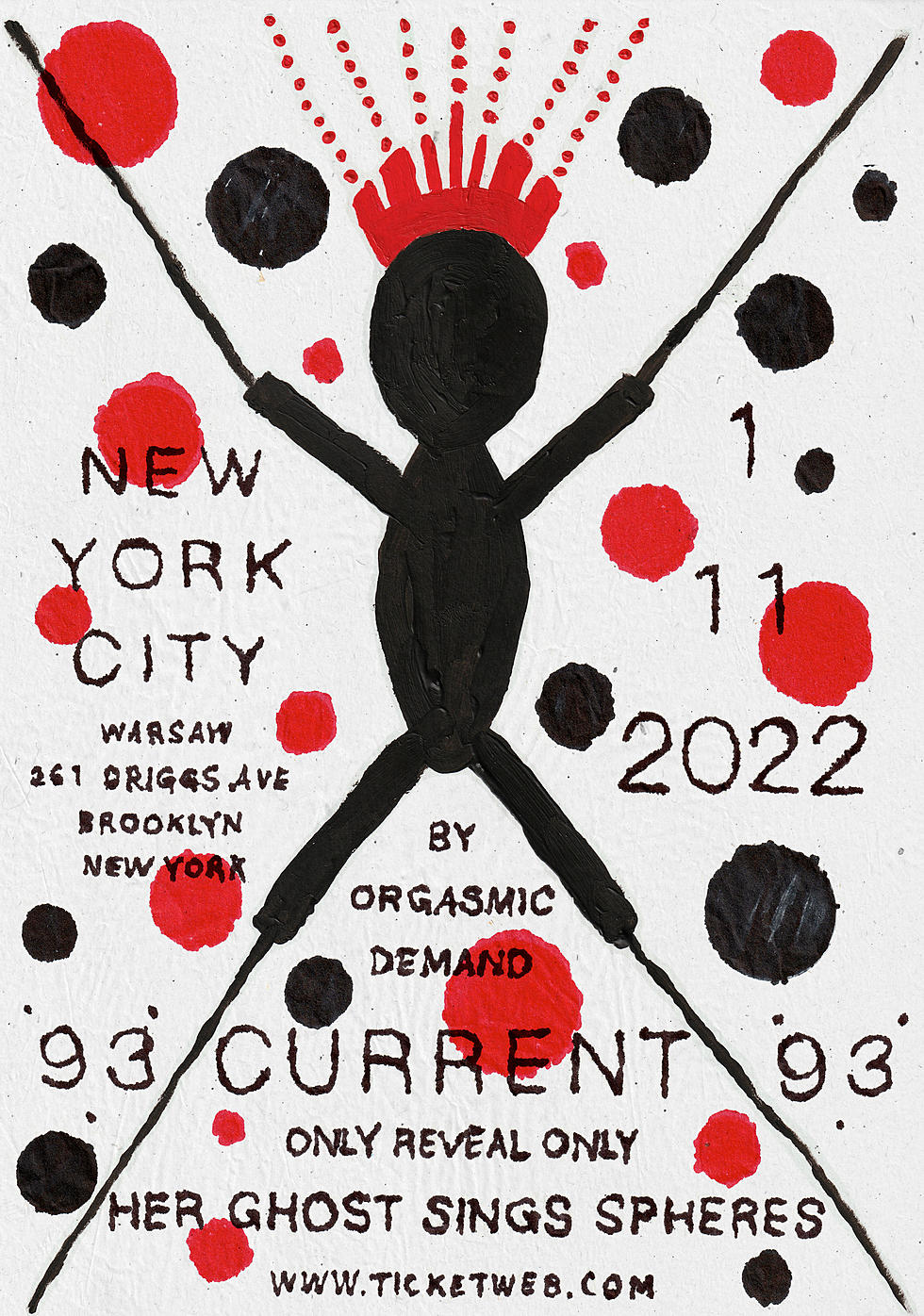 Current 93 &#8216;Her Ghost Sings Spheres&#8217; NYC show on BrooklynVegan presale (password here)