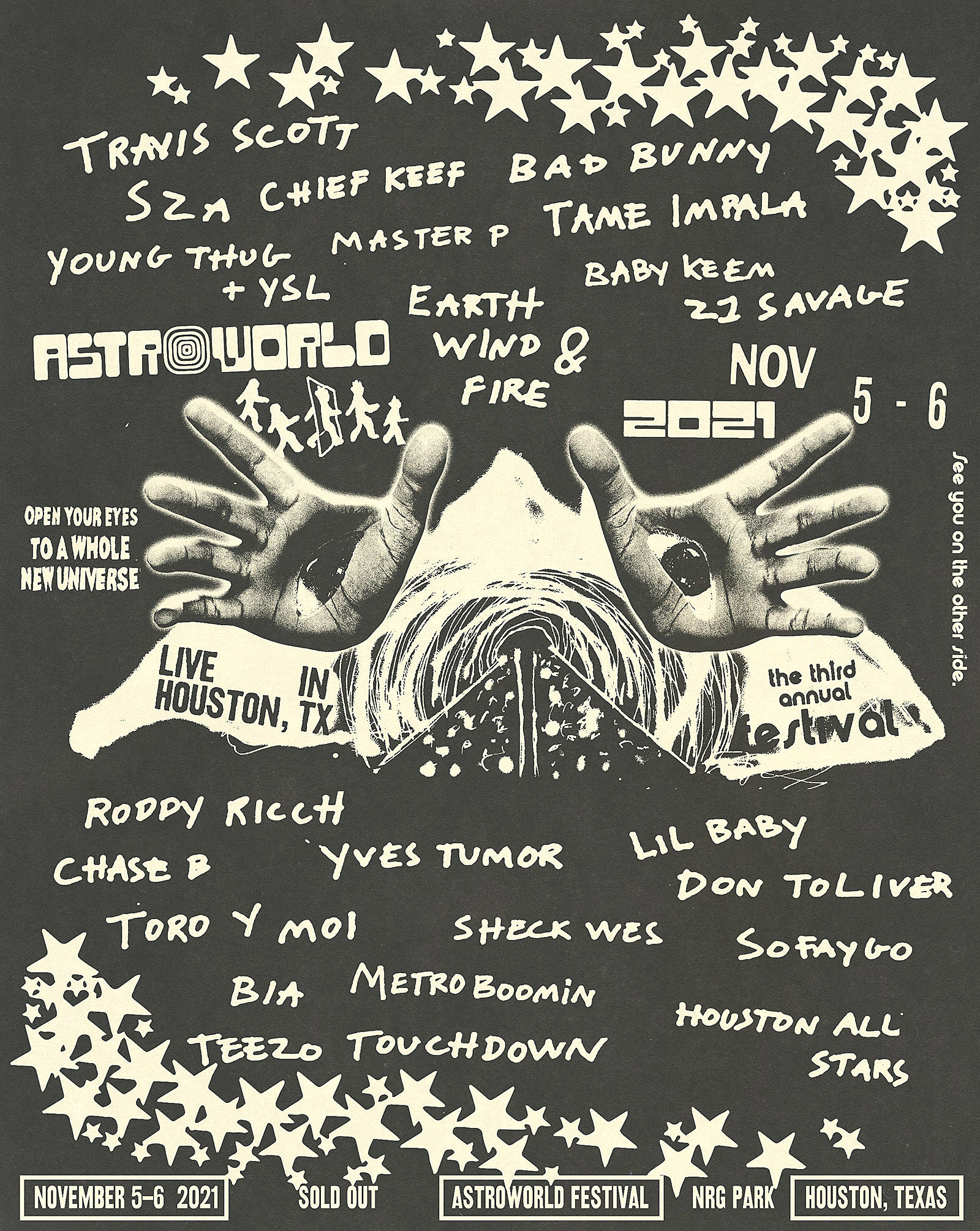 Astroworld Fest 2021 lineup: Travis Scott, Tame Impala, SZA, Bad Bunny,  Earth Wind & Fire, more