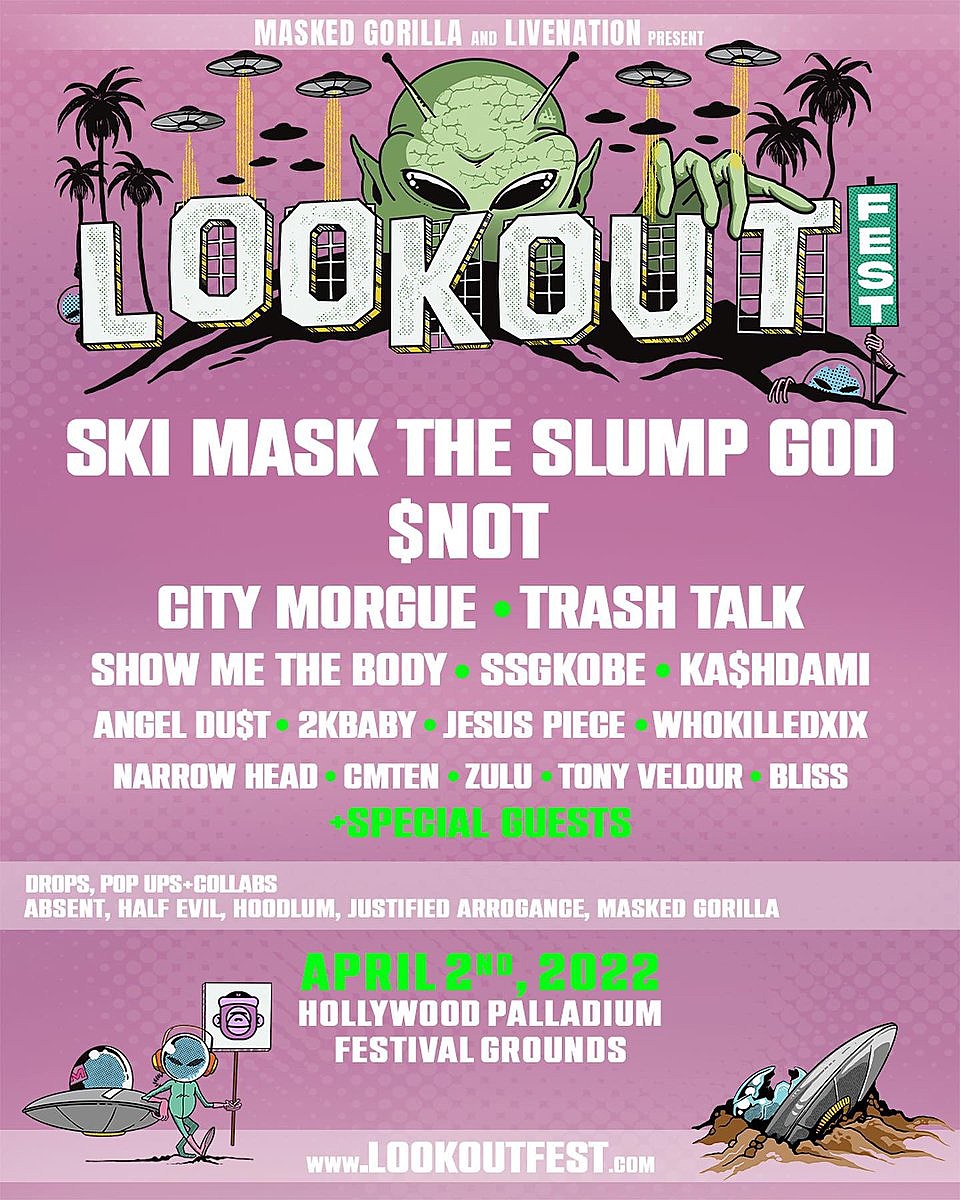 Fest 2022 lineup (Ski Mask the Slump God, $NOT, City Trash Talk, more)