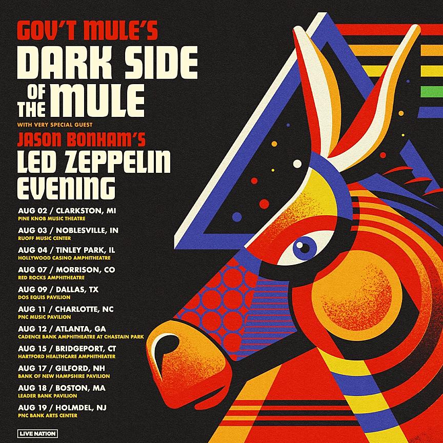 Gov't Mule doing 'Dark Side Of The Mule' tour with Jason Bonham's Led  Zeppelin Evening, rescheduled NYE shows