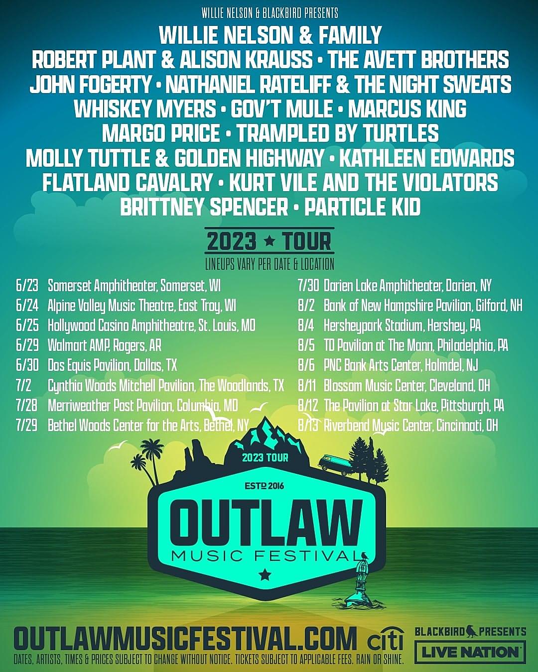 Willie Nelson Reveals Outlaw Music Festival Lineup Featuring John