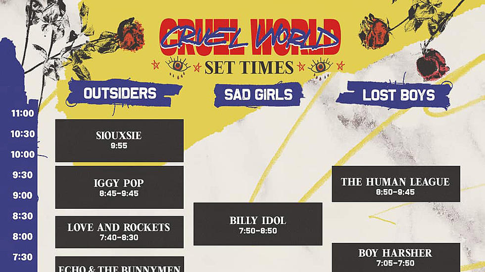 Cruel World fest 2023 set times (Siouxsie, Iggy Pop, Love and Rockets, Echo and the Bunnymen, more)