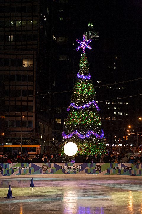 South Street Seaport - Christmas Tree Lighting Ceremony 2013