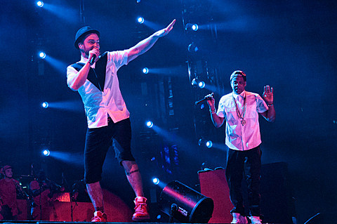 Jay Z and Justin Timberlake @ Yankee Stadium - 7/19/2013
