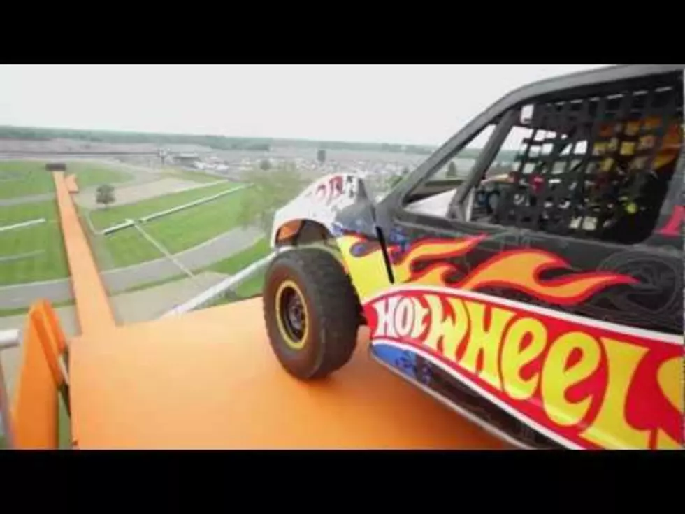 Hot Wheels Truck Makes Record Breaking Jump [VIDEO]