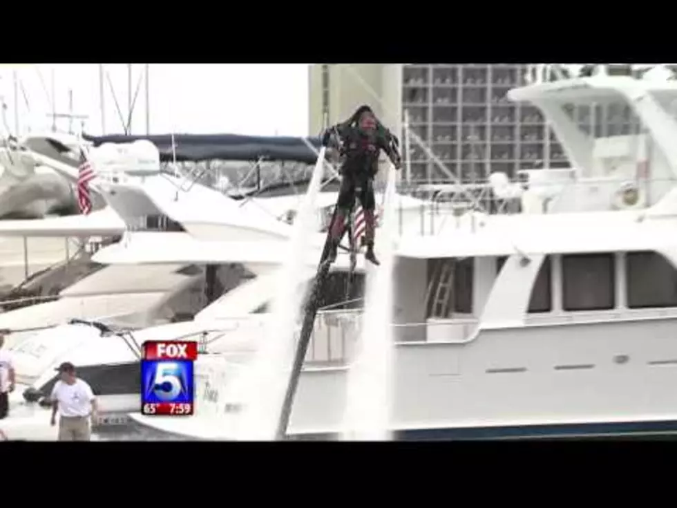 Water Powered Jet Pack Wipes Out On Live TV
