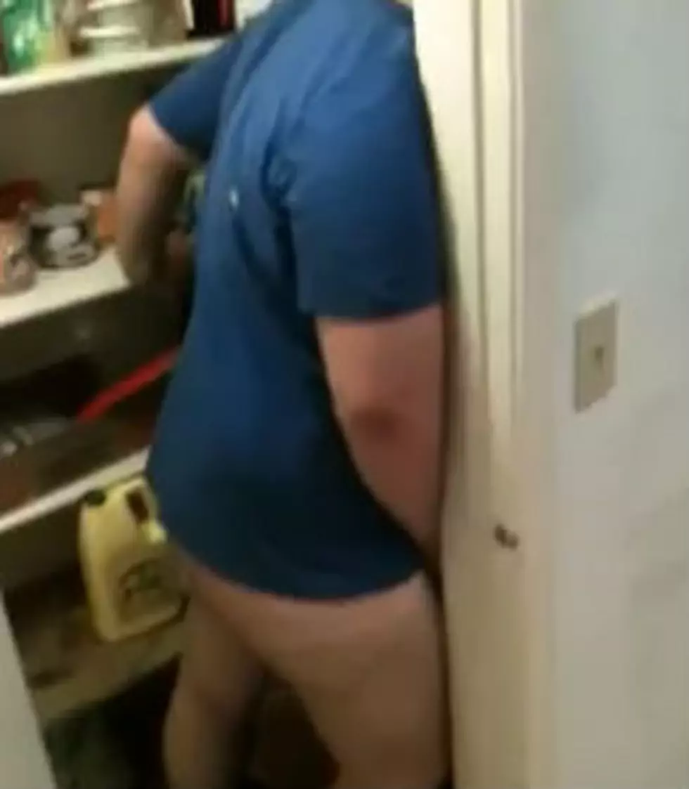 Drunk Guy Urinates in Pantry