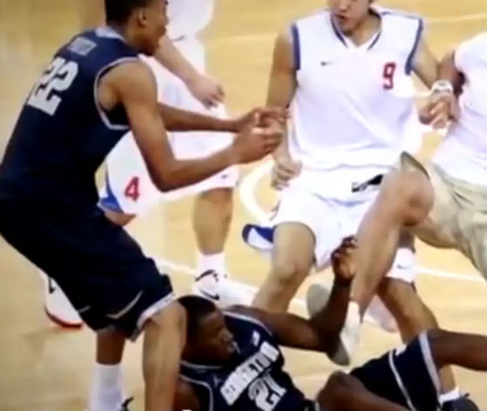 Georgetown Basketball Team Fights in China