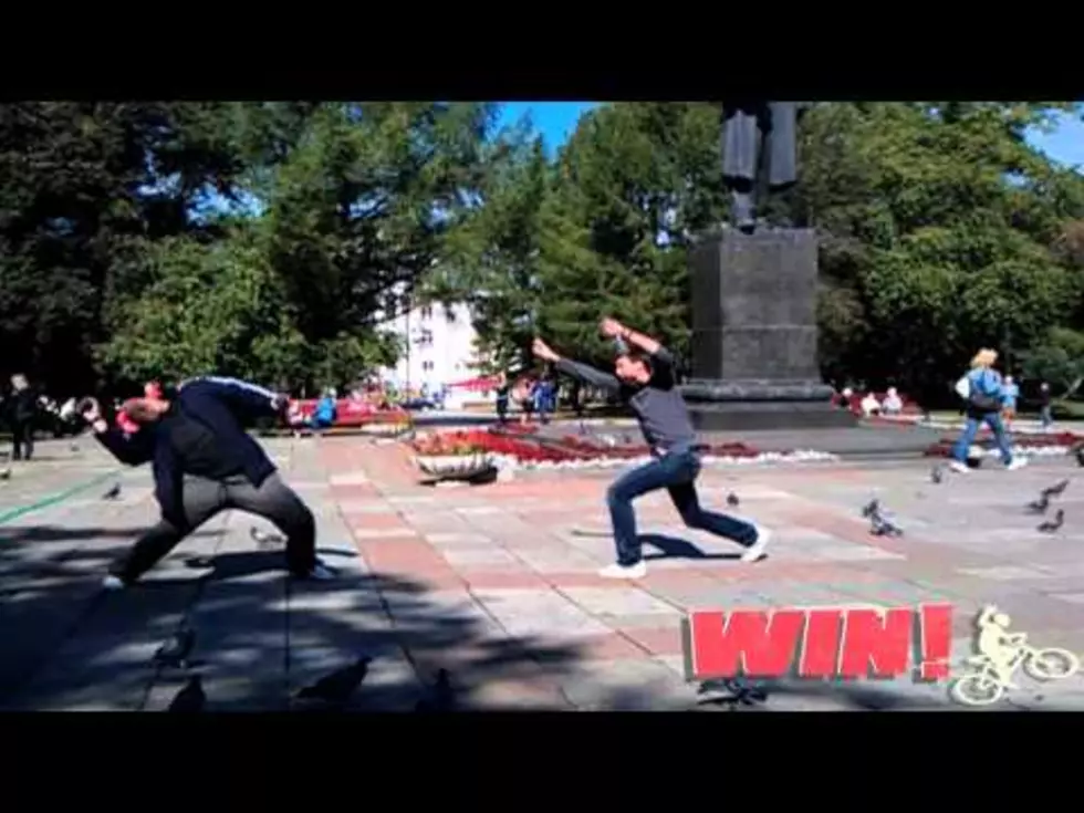 Two Guys Duel Using Pigeons