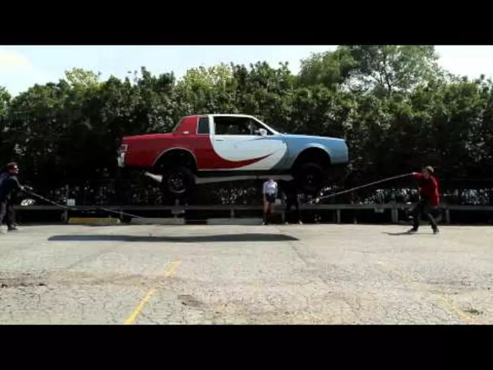 Car With Hydraulics Jumps Rope
