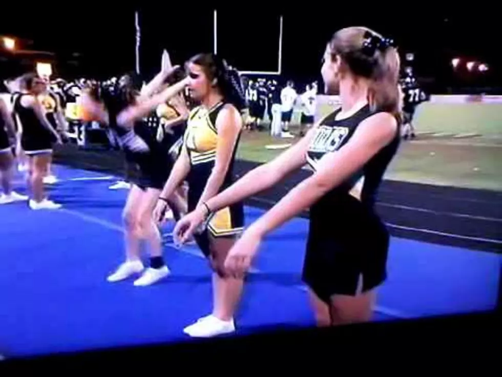 Cheerleader Attempts Backflip And Forgets To Flip