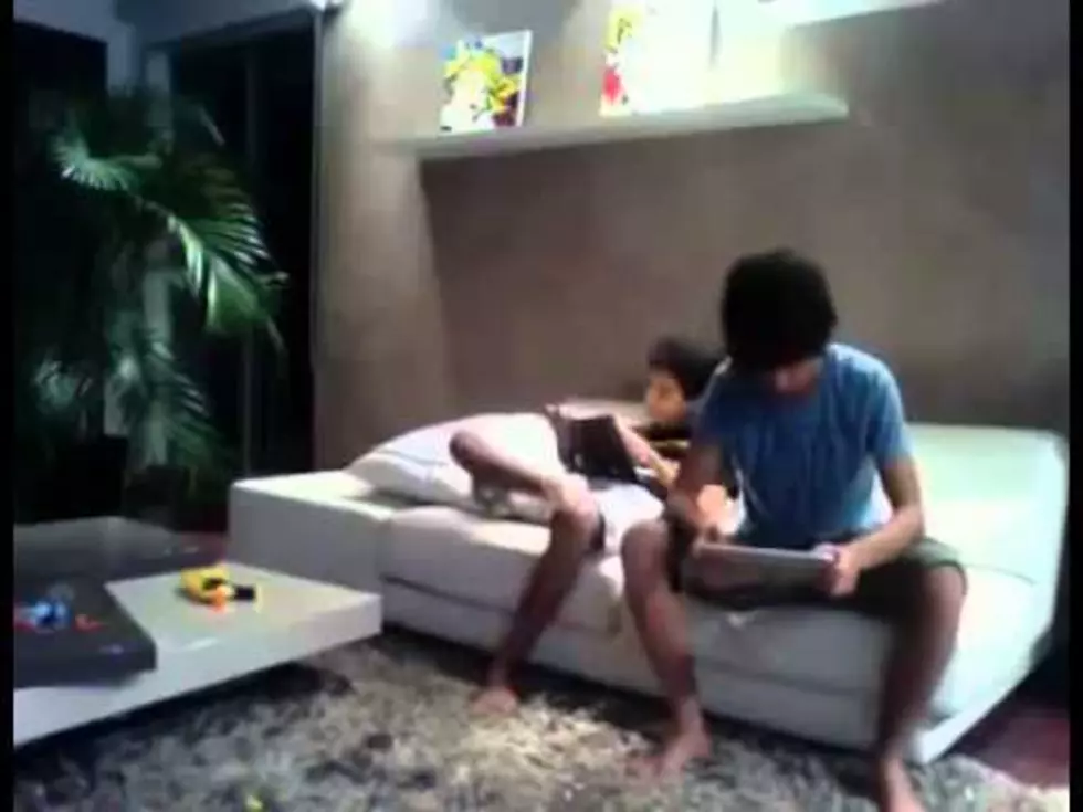 Brother Slaps Brother With iPad