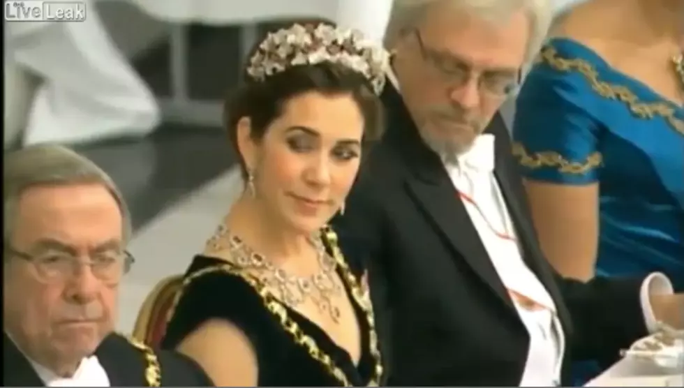 French President’s Husband Creeping On Royal Boobs