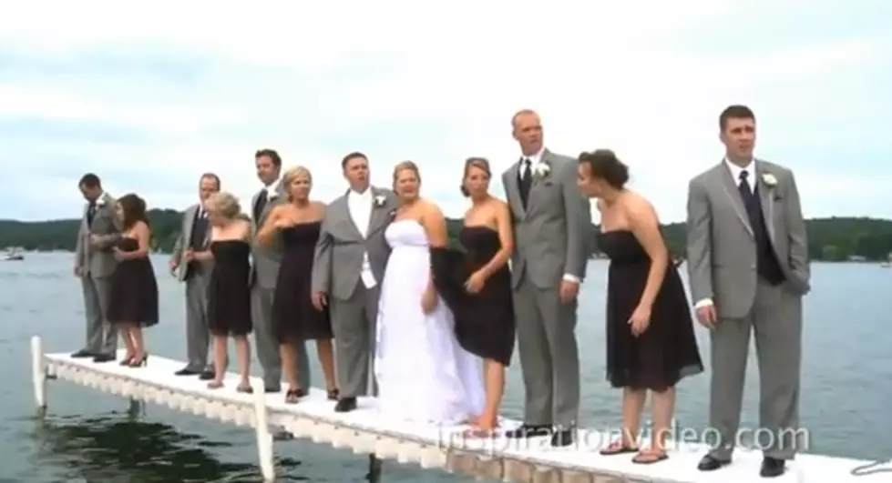 Michigan Wedding Party Falls into Lake